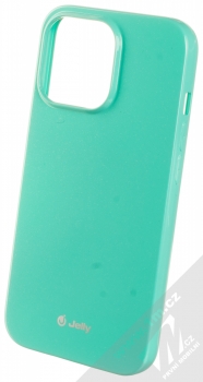 1Mcz Jelly TPU ochranný kryt pro Apple iPhone 13 Pro mátově zelená (mint green)