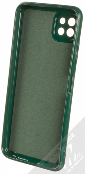 1Mcz Jelly TPU ochranný kryt pro Samsung Galaxy A22 5G tmavě zelená (forest green) zepředu