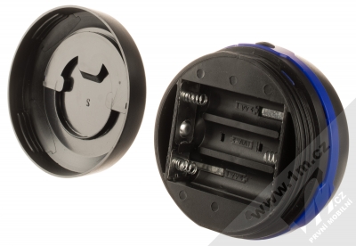 1Mcz KJ-881 Turistické skládací LED světlo černá modrá (black blue) rozložené (baterie)