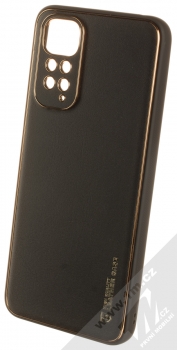 1Mcz Leather Case ochranný kryt pro Xiaomi Redmi Note 11 (Global version), Note 11S (Global version) černá (black)