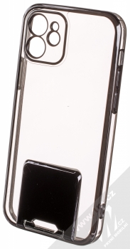 1Mcz Lux Kickstand ochranný kryt pro Apple iPhone 12 černá (black)