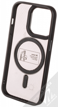 1Mcz MagCarbon ochranný kryt s MagSafe pro Apple iPhone 14 Pro černá (black) zepředu