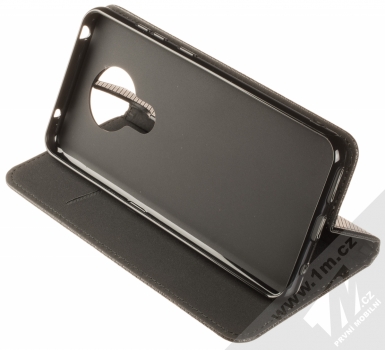 1Mcz Magnet Book Color flipové pouzdro pro Nokia 5.3 černá (black) stojánek