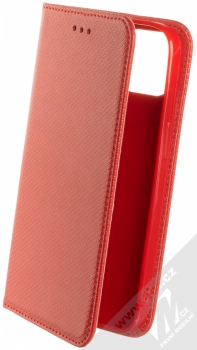 1Mcz Magnet Book Color flipové pouzdro pro Apple iPhone 13 červená (red)