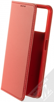 1Mcz Magnet Book Color flipové pouzdro pro Realme C35 červená (red)