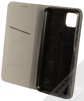 1Mcz Magnet Book Color flipové pouzdro pro Samsung Galaxy A22 5G černá (black) otevřené
