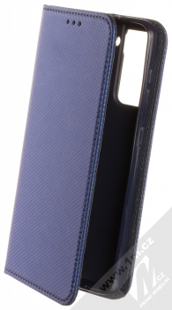 1Mcz Magnet Book Color flipové pouzdro pro Samsung Galaxy S21 tmavě modrá (dark blue)