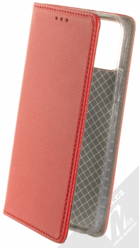 1Mcz Magnet Book flipové pouzdro pro Apple iPhone 12, iPhone 12 Pro červená (red)