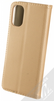 1Mcz Magnet Book flipové pouzdro pro Motorola Moto G22 4G zlatá (gold) zezadu