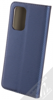 1Mcz Magnet Book flipové pouzdro pro Oppo A94 5G, F19 Pro Plus 5G, Reno5 Z tmavě modrá (dark blue) zezadu
