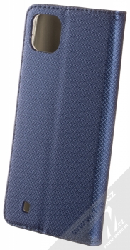 1Mcz Magnet Book flipové pouzdro pro Realme C11 (2021), Realme C20 tmavě modrá (dark blue) zezadu