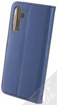 1Mcz Magnet Book flipové pouzdro pro Samsung Galaxy A15 LTE, Galaxy A15 5G tmavě modrá (dark blue) zezadu