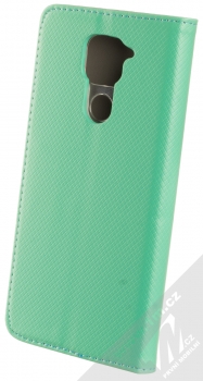 1Mcz Magnet Book flipové pouzdro pro Xiaomi Redmi Note 9 mátově zelená (mint green) zezadu