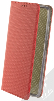 1Mcz Magnet Book flipové pouzdro pro Xiaomi Redmi Note 9T červená (red)