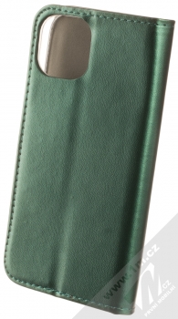 1Mcz Magnetic Book flipové pouzdro pro Apple iPhone 14 tmavě zelená (dark green) zezadu