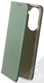 1Mcz Magnetic Book flipové pouzdro pro Huawei Nova 10 Pro tmavě zelená (dark green)