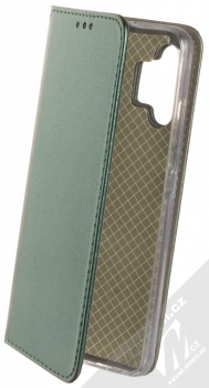 1Mcz Magnetic Book flipové pouzdro pro Samsung Galaxy A32 tmavě zelená (dark green)