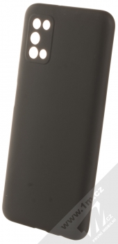 1Mcz Matt Skinny TPU ochranný silikonový kryt pro Samsung Galaxy A03s černá (black)