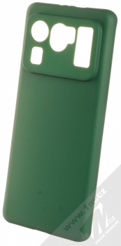 1Mcz Matt Skinny TPU ochranný silikonový kryt pro Xiaomi Mi 11 Ultra tmavě zelená (forest green)
