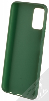 1Mcz Matt TPU ochranný silikonový kryt pro Samsung Galaxy A03s tmavě zelená (forest green) zepředu