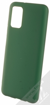 1Mcz Matt TPU ochranný silikonový kryt pro Samsung Galaxy A03s tmavě zelená (forest green)