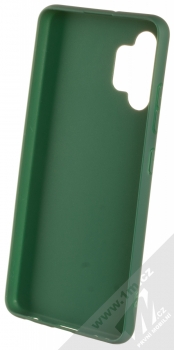 1Mcz Matt TPU ochranný silikonový kryt pro Samsung Galaxy A32 tmavě zelená (forest green) zepředu