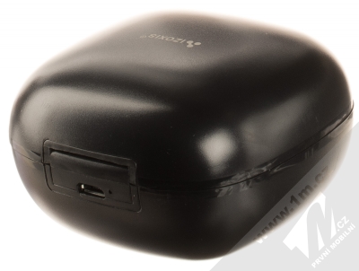 1Mcz MD03 TWS Bluetooth stereo sluchátka černá (black) nabíjecí pouzdro zezadu