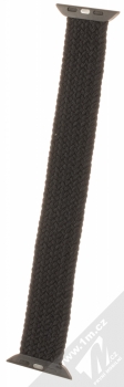 1Mcz Pletený navlékací řemínek délky L pro Apple Watch 42mm, Watch 44mm černá (black) zezadu