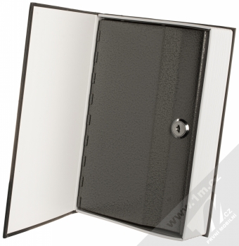 1Mcz Pokladnička tajná v Knize 240mm černá (black) otevřená kniha