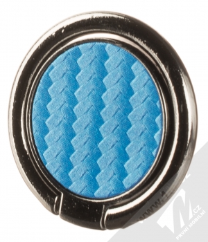 1Mcz Ring Karbon držák na prst černá modrá (black blue)