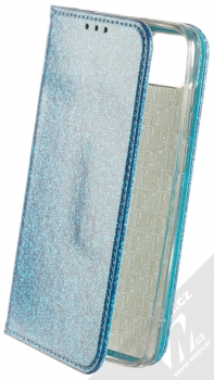 1Mcz Shining Book třpytivé flipové pouzdro pro Huawei Y5p, Honor 9S modrá (blue)