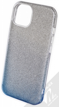 1Mcz Shining Duo TPU třpytivý ochranný kryt pro Apple iPhone 13 stříbrná modrá (silver blue)