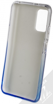 1Mcz Shining Duo TPU třpytivý ochranný kryt pro Xiaomi Redmi Note 10 5G, Poco M3 Pro stříbrná modrá (silver blue) zepředu