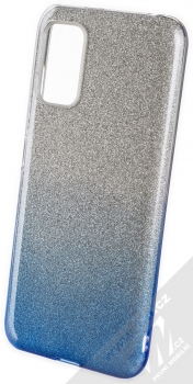 1Mcz Shining Duo TPU třpytivý ochranný kryt pro Xiaomi Redmi Note 10 5G, Poco M3 Pro stříbrná modrá (silver blue)