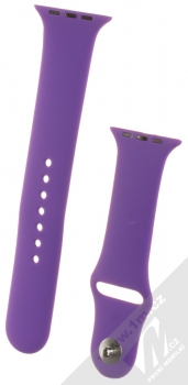 1Mcz Silikonový sportovní řemínek pro Apple Watch 42mm, Watch 44mm fialová (violet)