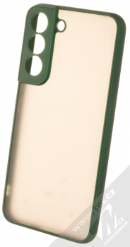 1Mcz Solid Bumper ochranný kryt pro Samsung Galaxy S22 5G tmavě zelená (dark green)