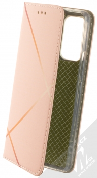 1Mcz Trendy Book Lines flipové pouzdro pro Samsung Galaxy A53 5G světle růžová žlutá (light pink yellow)