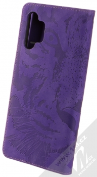 1Mcz Velvety Burrow Tygr 1 Book flipové pouzdro pro Samsung Galaxy A32 5G, Galaxy M32 5G fialová (violet) zezadu