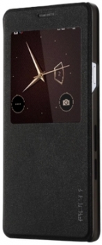 Rock Uni flipové pouzdro pro Samsung Galaxy A7 černá (black) zboku
