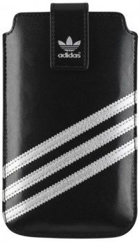 Adidas Sleeve XXL kožené pouzdro pro mobilní telefon, mobil, smartphone black silver