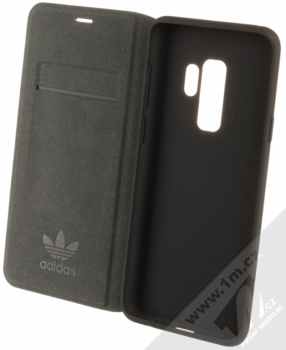 Adidas Originals Booklet Case flipové pouzdro pro Samsung Galaxy S9 Plus (CJ6173) černá bílá (black white) otevřené