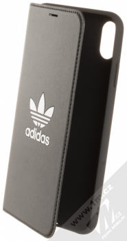 Adidas Trefoil Booklet Case flipové pouzdro pro Apple iPhone XS Max (CL2324) černá bílá (black white)