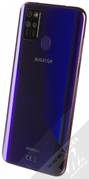 Aligator S6500 Duo 2GB/32GB fialová (purple) šikmo zezadu