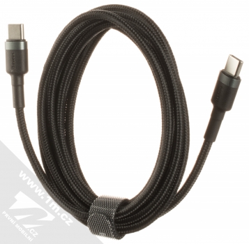 Baseus Cafule Cable opletený USB Type-C kabel délky 2 metry (CATKLF-HG1) šedá černá (grey black) komplet