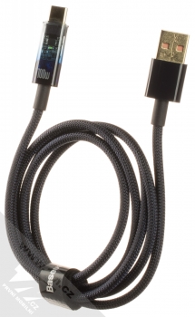 Baseus Explorer opletený USB kabel s USB Type-C konektorem 100W (CATS000203) tmavě modrá (dark blue) komplet