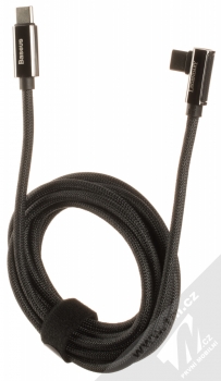 Baseus Legend Elbow Cable zalomený opletený USB Type-C kabel délky 2 metry (CATCS-A01) černá (black) komplet
