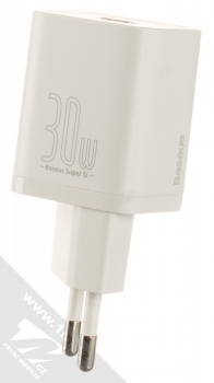 Baseus Super Si Charger nabíječka do sítě s USB Type-C výstupem 30W (CCSUP-J02) bílá (white)