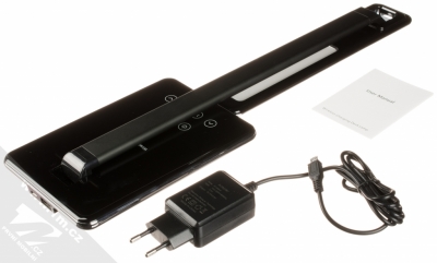 Blue Star LED DeskLamp with Wireless Charger lampička s podložkou bezdrátového Qi nabíjení černá (black) balení