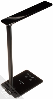 Blue Star LED DeskLamp with Wireless Charger lampička s podložkou bezdrátového Qi nabíjení černá (black) zezadu