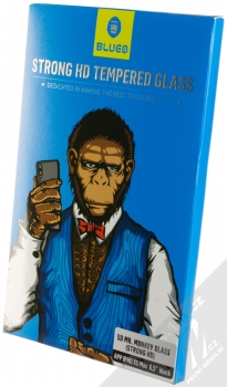 Blueo 5D Mr. Monkey Strong HD Tempered Glass ochranné tvrzené sklo na kompletní displej pro Apple iPhone XS Max černá (black) krabička